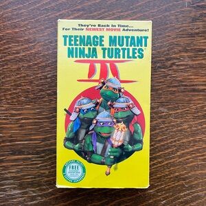 Teenage Mutant Ninja Turtles 3 VHS